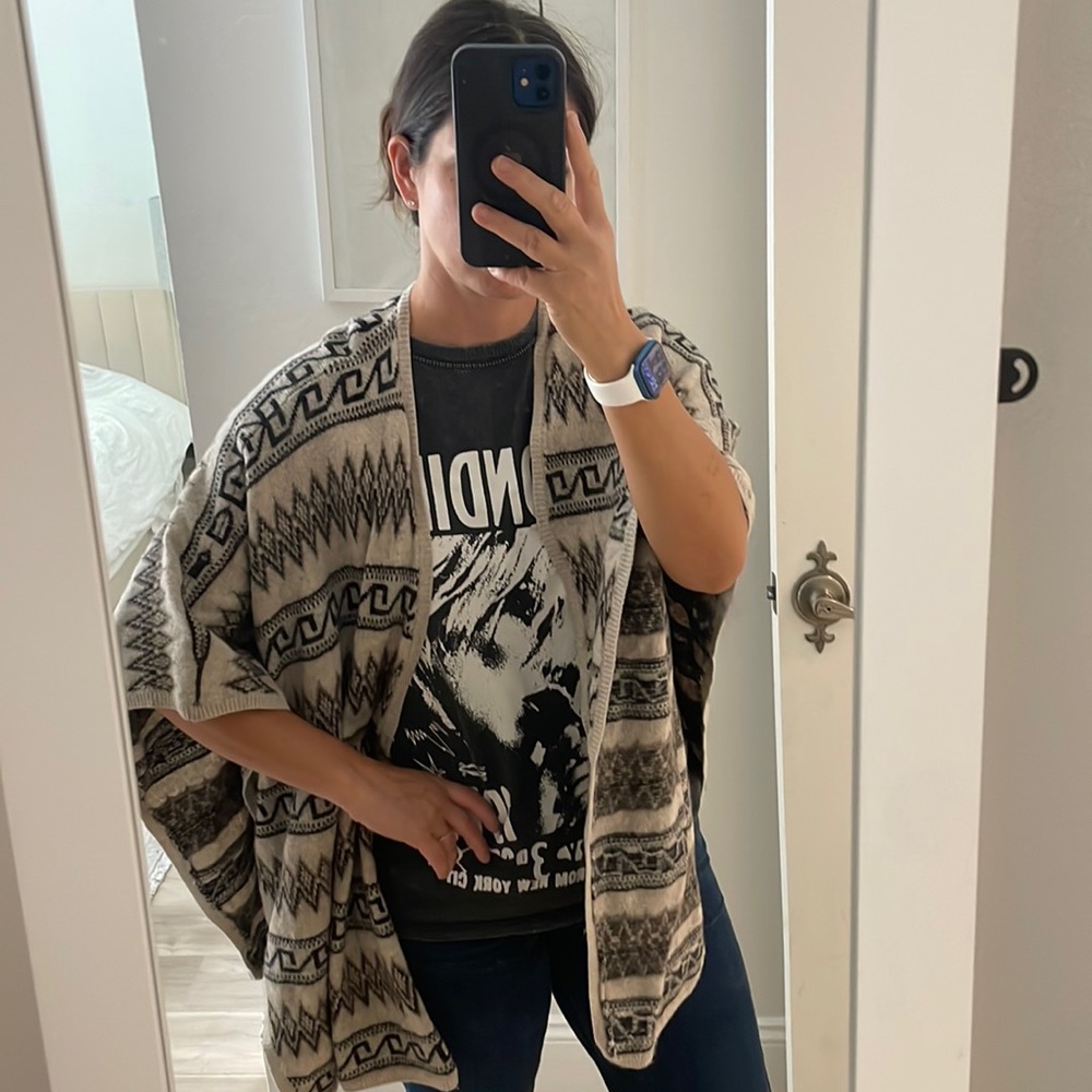 Alice and Olivia Poncho Sweater Shawl